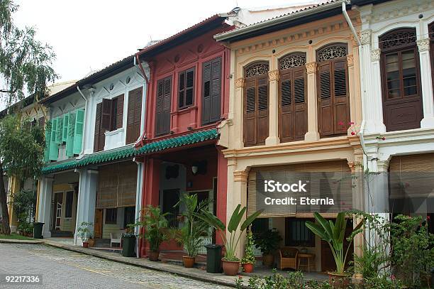 Old Singapore Architecture Stock Photo - Download Image Now - Architectural Column, Architecture, Asia