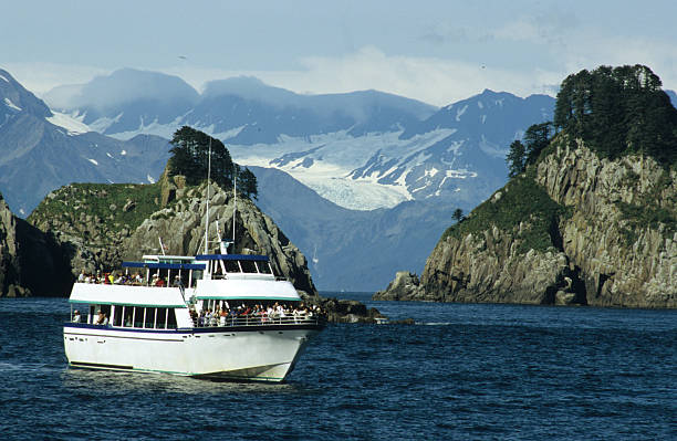 Cruising in the Kenai Fjords National Park  seward alaska stock pictures, royalty-free photos & images