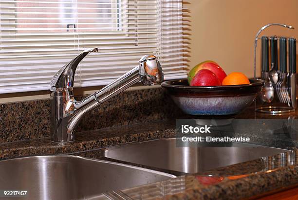 Kitchen Interior Stock Photo - Download Image Now - Sink, Symmetry, Kitchen