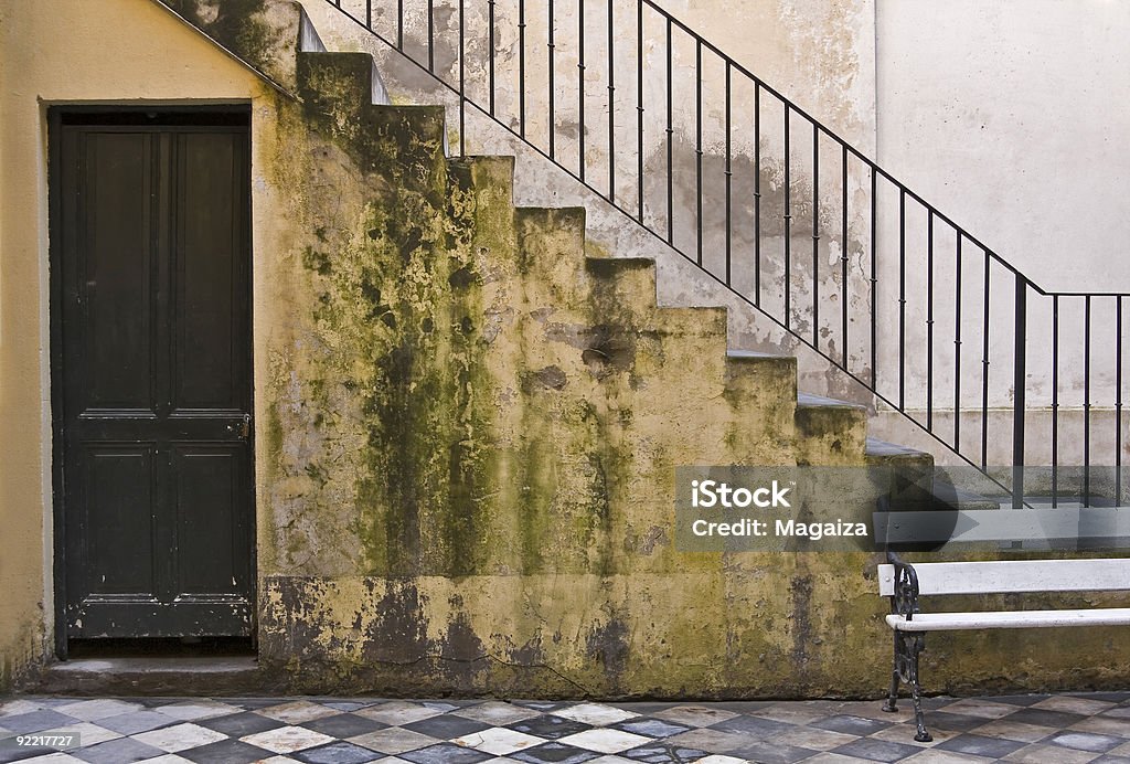 Old Quintal - Royalty-free Escadaria Foto de stock