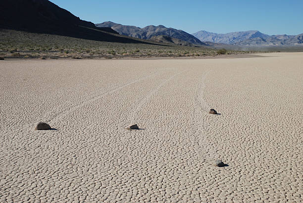 The Sliding Rocks  racetrack playa stock pictures, royalty-free photos & images