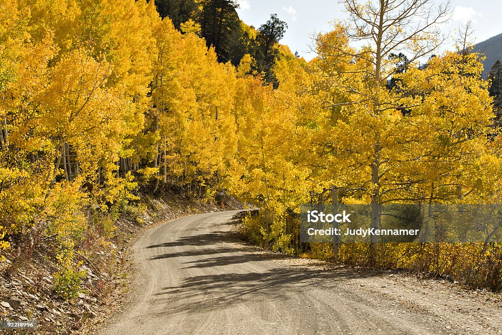 Колорадо Золотая осень Road - Стоковые фото Без людей роялти-фри