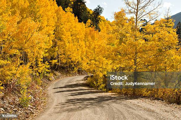 Колорадо Золотая Осень Road — стоковые фотографии и другие картинки Без людей - Без людей, Белый, Величественный