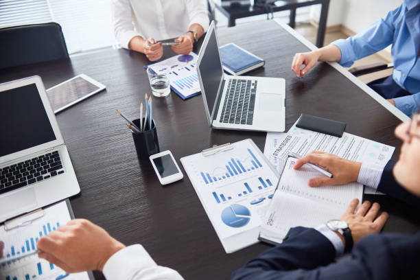 istock Business colleagues choosing strategy for company development 922192758