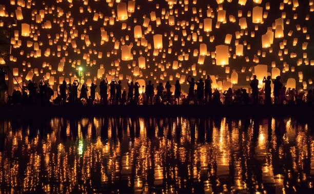 Yi Peng festival (lantern festival) Chiang Mai, Thailand