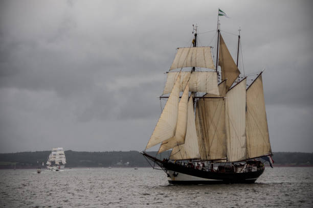 istock Sailing tall ship in Charlottetown harbor, Prince Edward Island 922201414