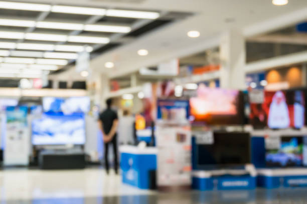 istock eletronic department store with bokeh blurred background 922207152