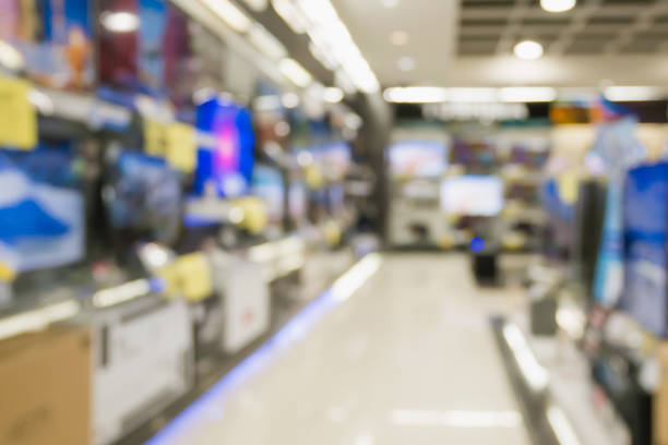 istock eletronic department store with bokeh blurred background 922207156