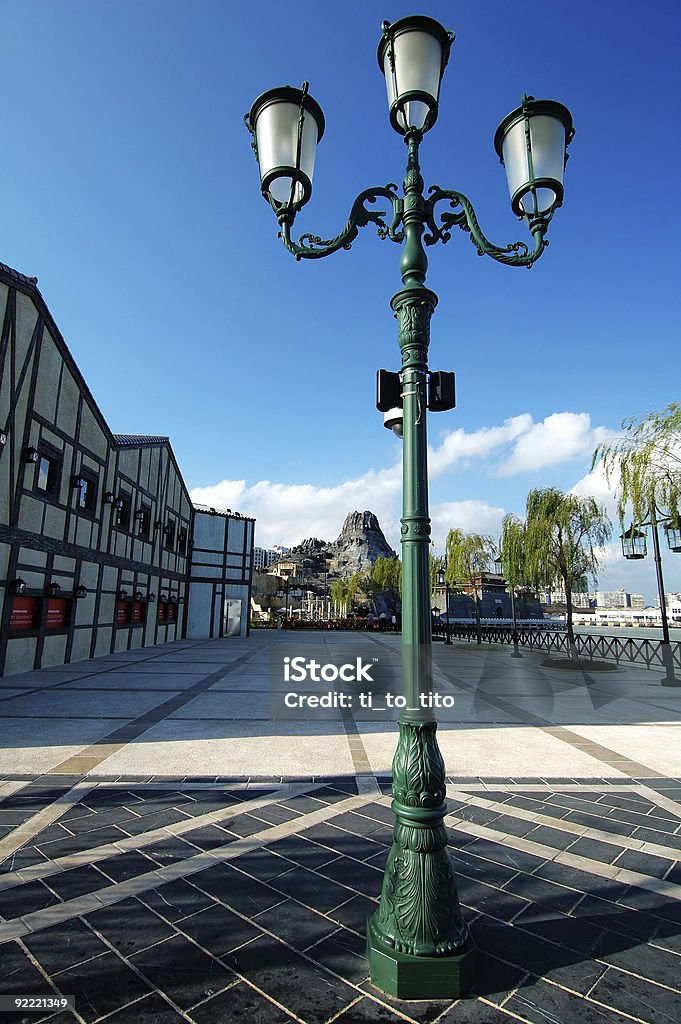 Streetlamp в сессии римский город - Стоковые фото Антиквариат роялти-фри