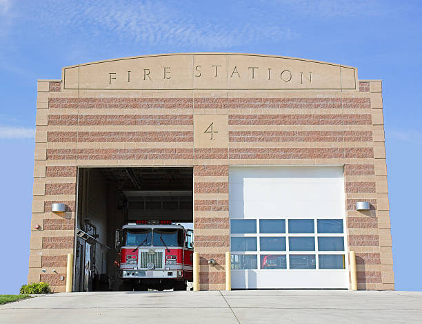 Fire Station stock photo