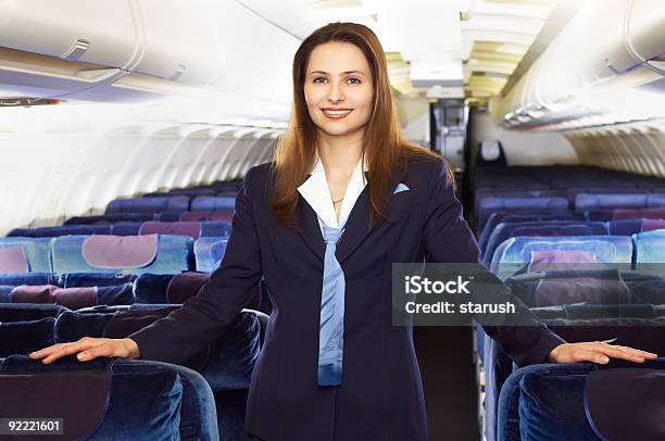 Air Hostess Stock Photo - Download Image Now - Cabin Crew, One Woman Only, Women