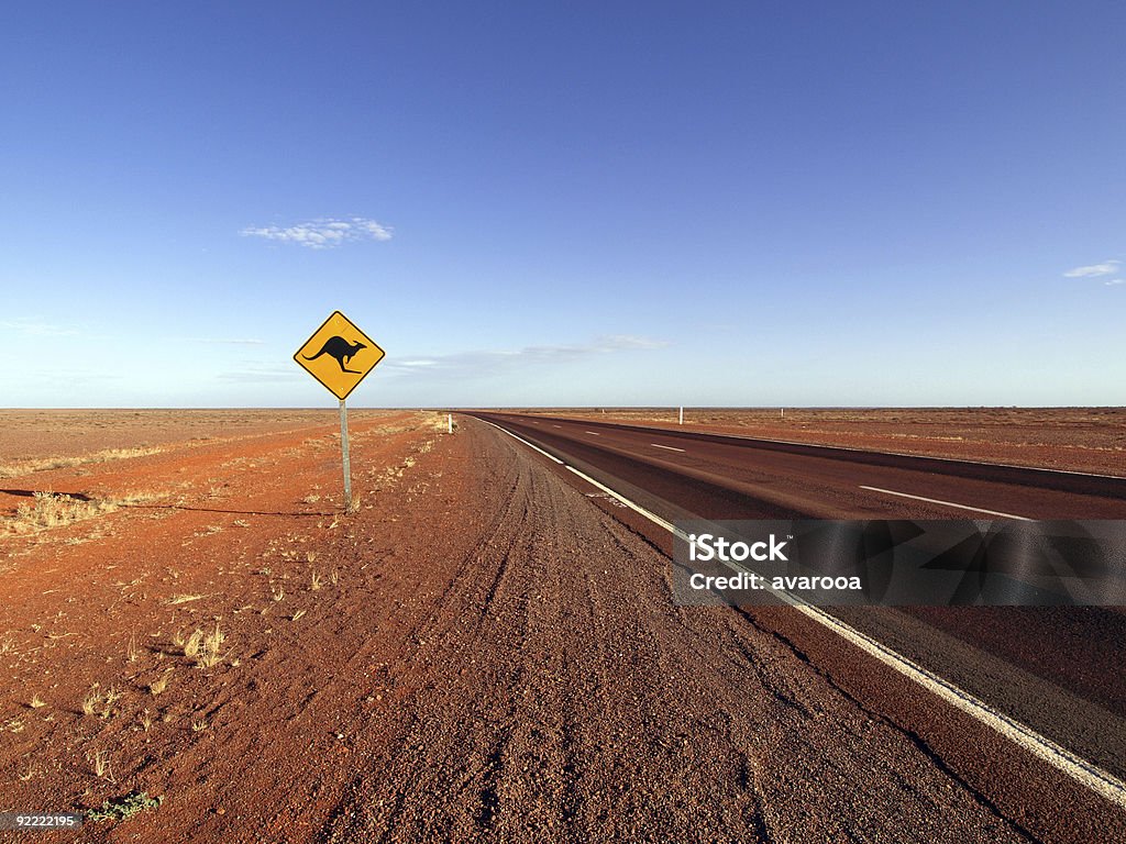 Cartello stradale sulla Stuart Highway - Foto stock royalty-free di Australia
