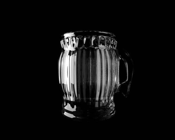 Empty beer mug. 3D Rendering.