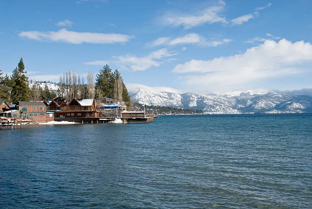 A gorgeous time to relax all alone and no Poeple during a sunny summer day at lake Tahoe California