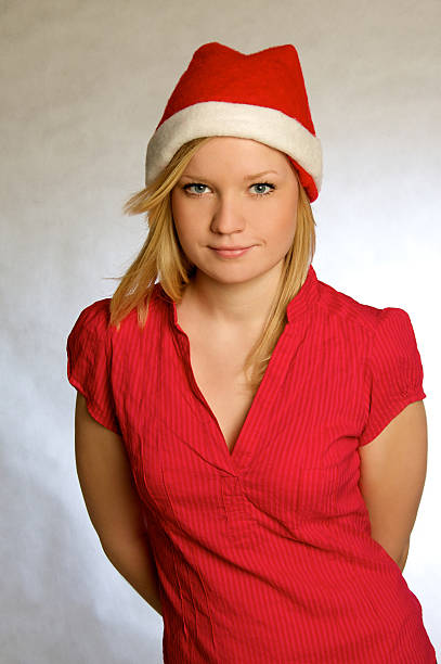 Christmas Girl stock photo