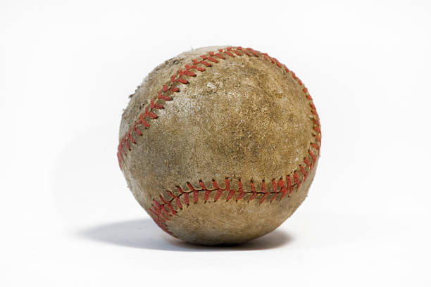 istock Vintage baseball isolated on a white background 92223201