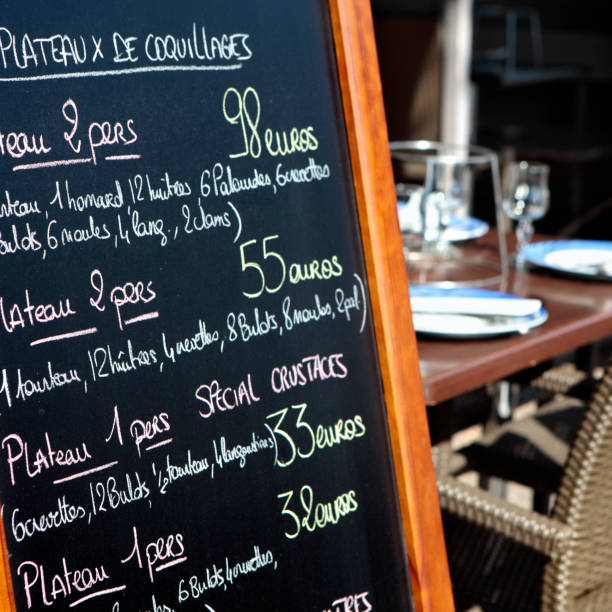 istock French restaurant Paris France menu board square 922234114