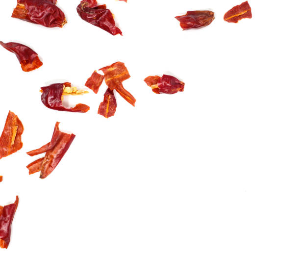 istock Red dry Chili pepper,isolated on white background 922234356