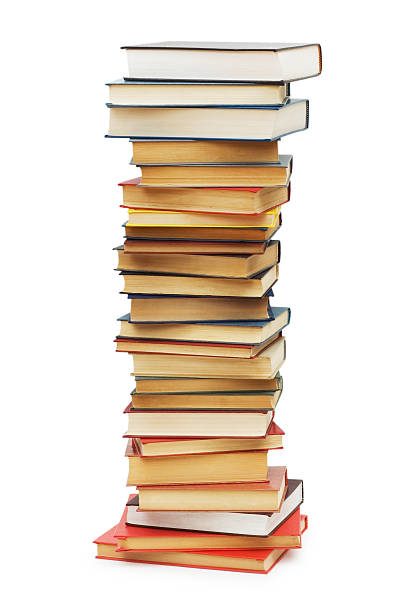 istock Stack of books isolated on the white background 92224423