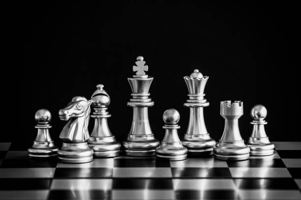 istock Strategy chess battle Intelligence challenge game on chessboard. Success the strategy concept. Chess business leader and success idea. Chess strategy game business competition success play. 922251716
