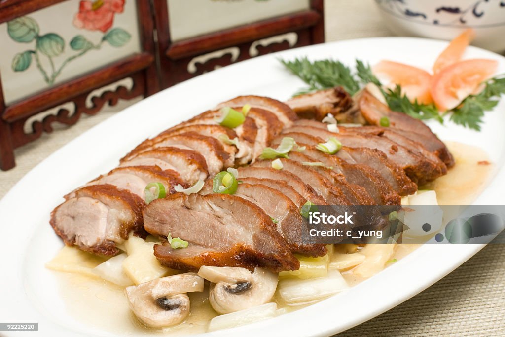 Peking Duck and pork combinations  Breast Stock Photo