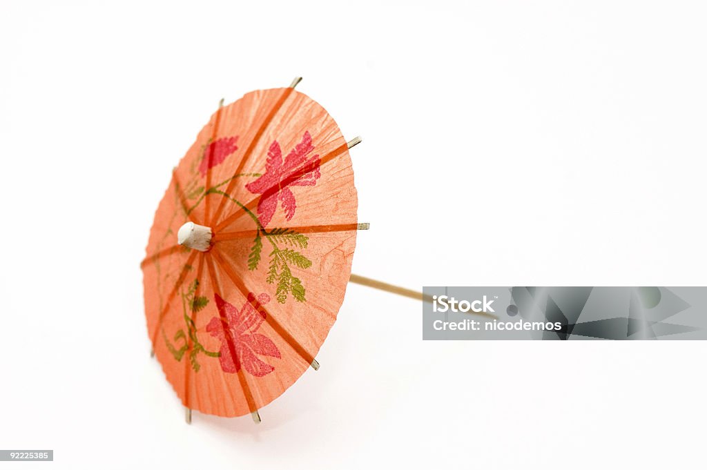 Orange Party Umbrella  Drink Umbrella Stock Photo