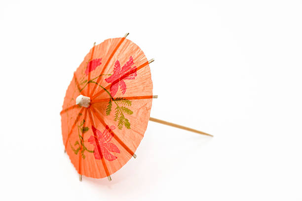 Orange Party Umbrella stock photo