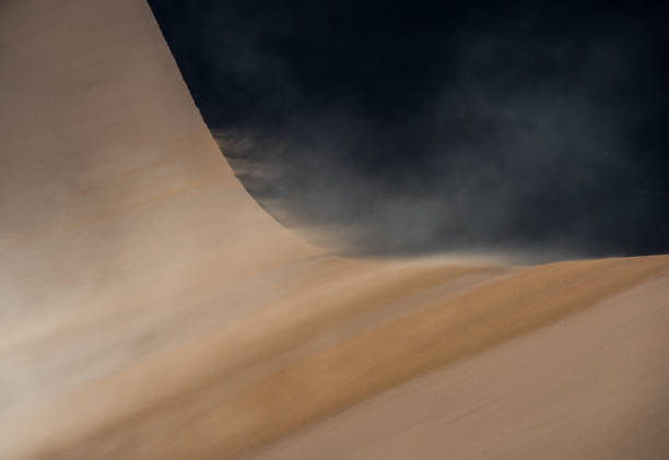 istock Sand dunes, Atacama desert - Moon valley mountains and dramatic sky, sunset 922259294