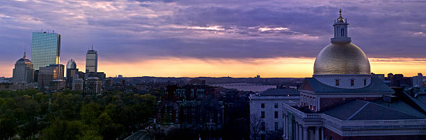 istock sunset panorama of boston 92226624