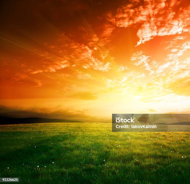 スプリングの夕日 - 自然のストックフォトや画像を多数ご用意 - 自然, 自然の景観, オレンジ色