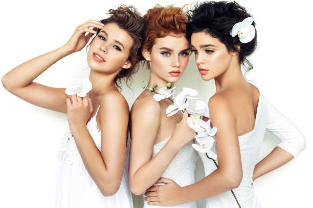 hermosas chicas - women spring sensuality fashion model fotografías e imágenes de stock