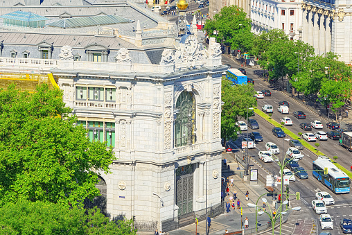 Madrid, Spain - June 06, 2017 :Panoramic view from above on the capital of Spain- the city of Madrid. One of the most beautiful cities in the world.