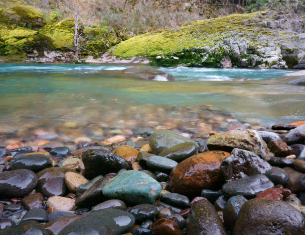 istock Colorful riverside rocks along the North Umpqua river, Oregon 922299342