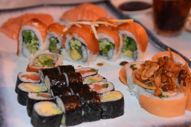 istock Sushi in the restaurant 922304168