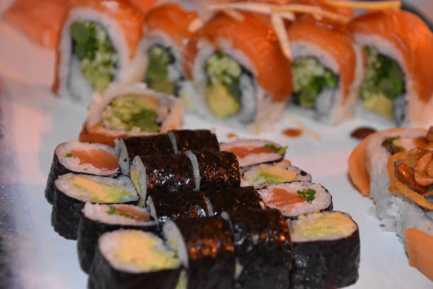 istock Sushi in the restaurant 922304318