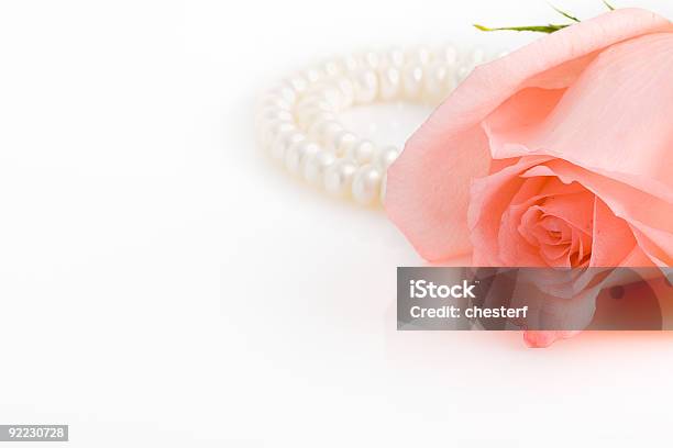핑크 로즈 예산 진주 목걸이 꽃-식물에 대한 스톡 사진 및 기타 이미지 - 꽃-식물, 진주, 0명