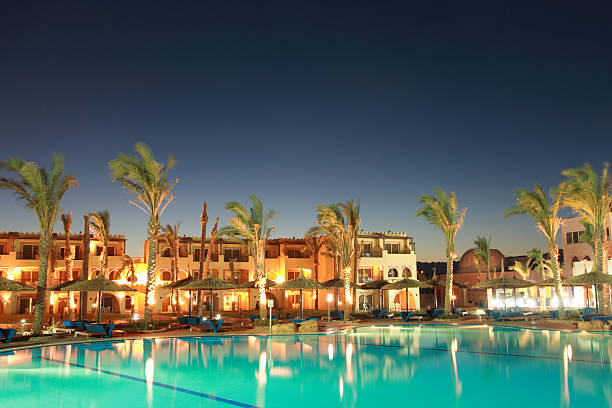 istock Tropical hotel at night, Egypt, Sharm al-Sheikh 92230930