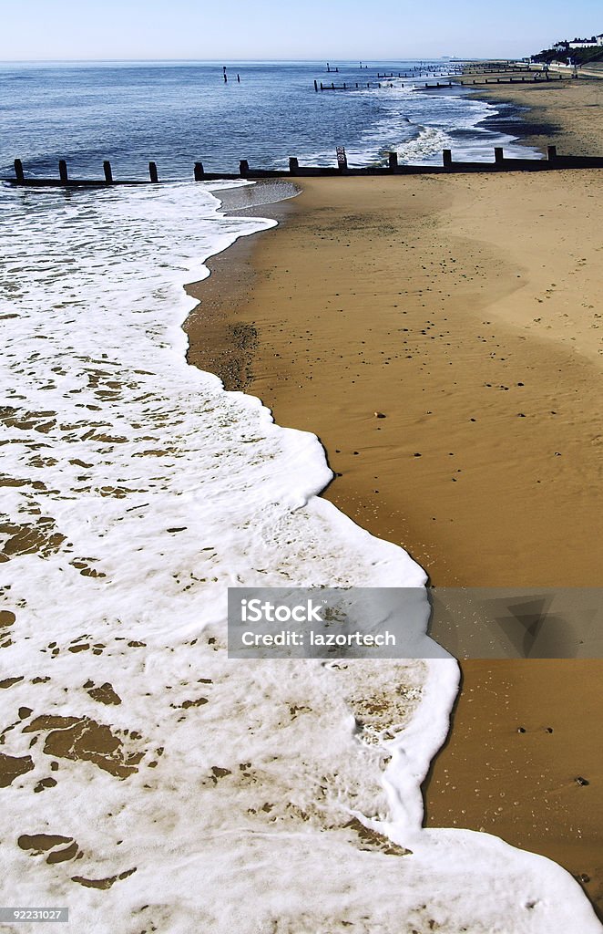 空のビーチ - イーストアングリアのロイヤリティフリーストックフォト