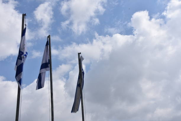 istock An Israeli flag waving in the wind 922311488