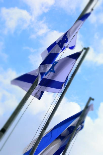 istock An Israeli flag waving in the wind 922311702