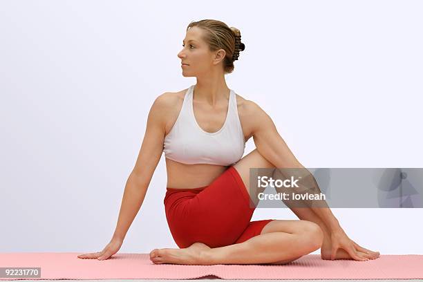 Spnal Twist Stock Photo - Download Image Now - Spinal Twist, Yoga, Matsyendrasana