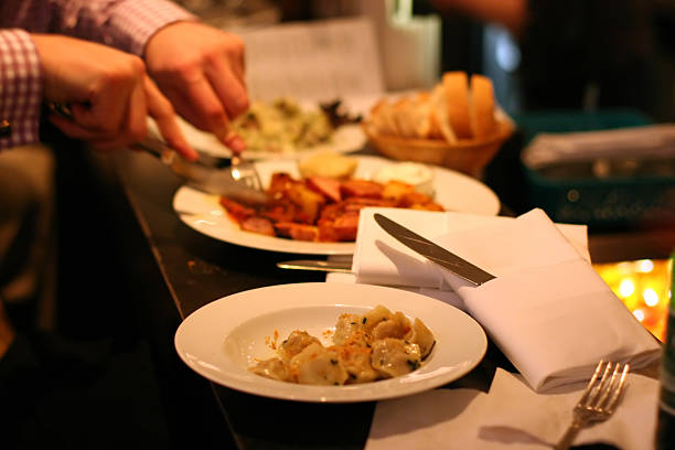 Dinner at a bar