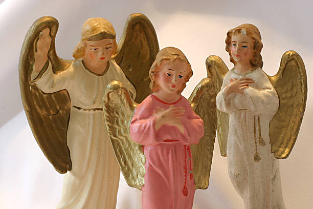 vintage angels stock photo