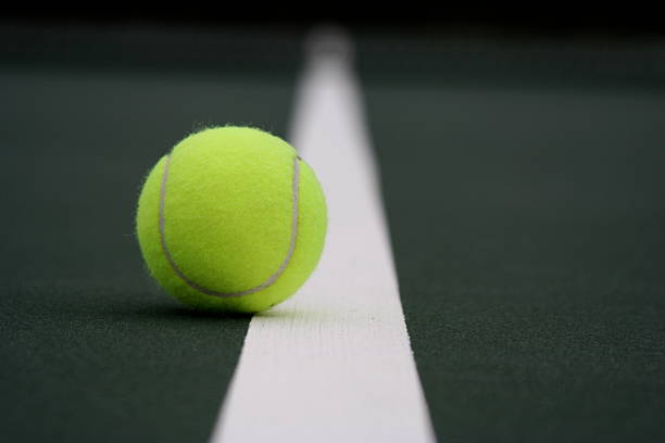 istock Tennis Ball on the Line 92232077