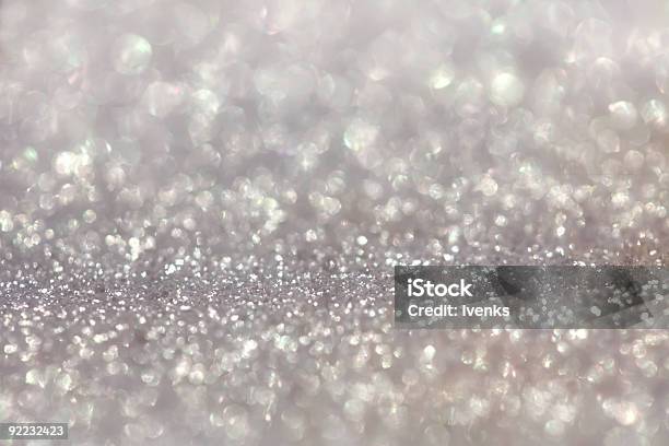 Silver Pearly Glitter Sparkles Background With Focus Line Stock Photo - Download Image Now