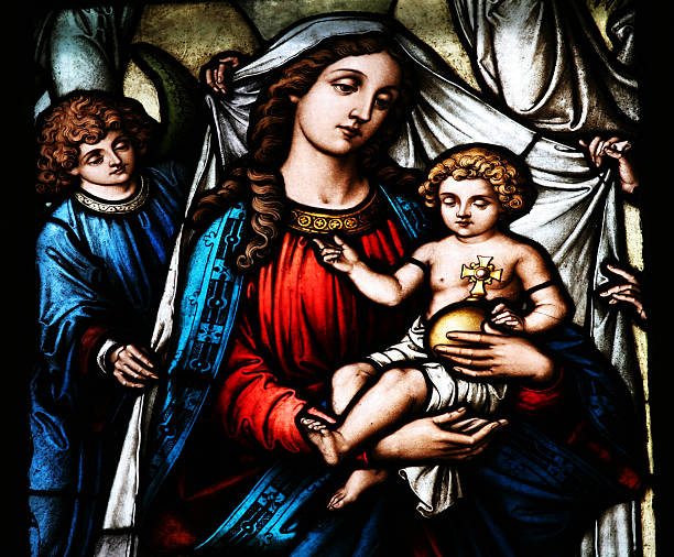istock Virgin Mary holding baby Jesus 92232601