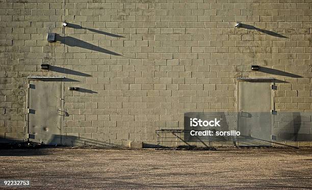 Dented Doors Stock Photo - Download Image Now - Cinder Block, Color Image, Day