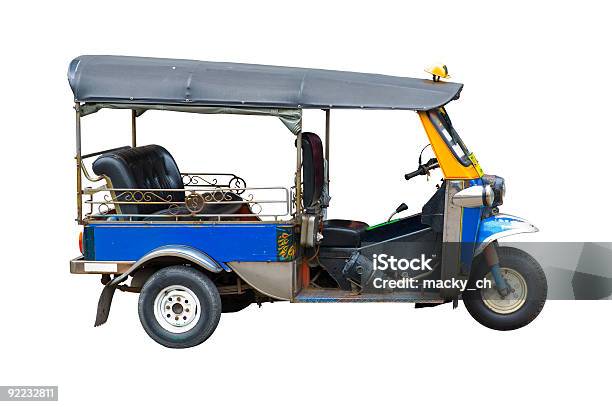 Tuktuk Taxi In Thailand Stock Photo - Download Image Now - Jinrikisha, Thailand, White Background