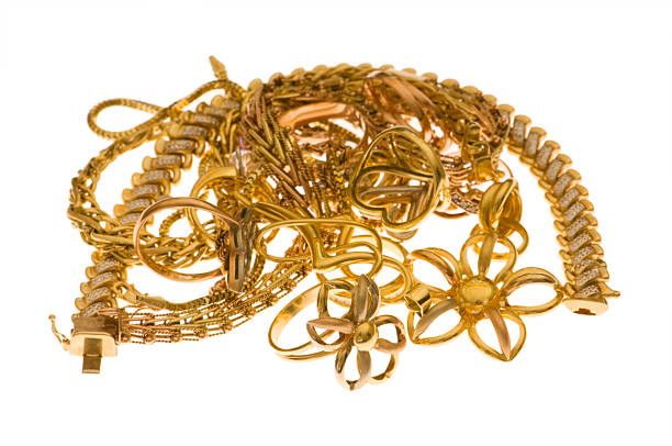 istock Various jewellery isolated on the white background 92232911