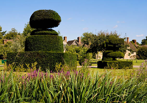 giardini del castello di hever - hever foto e immagini stock